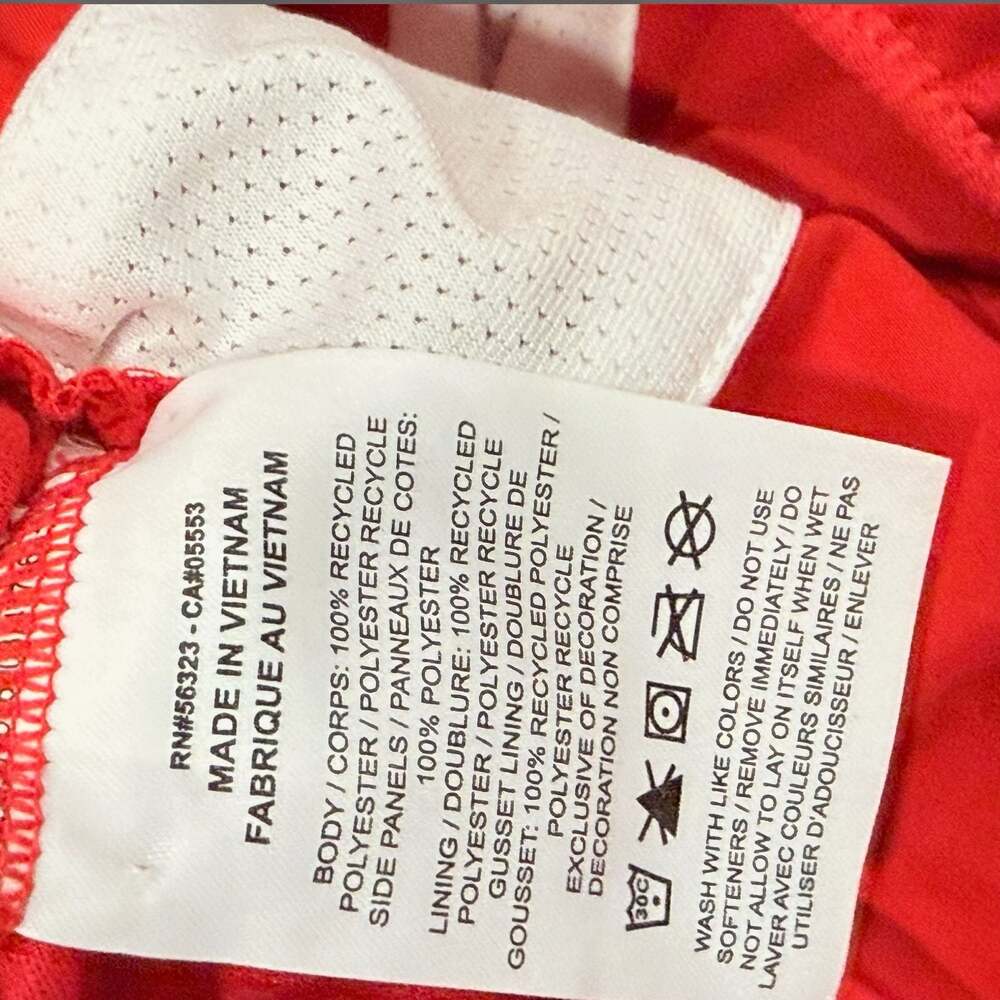 Nike Dri-FIT Tempo Running Shorts Red White Size S - Picture 4 of 6
